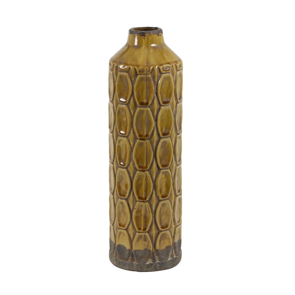 Vase Deco 13.5x43.5cm Baluran Ocher Brown