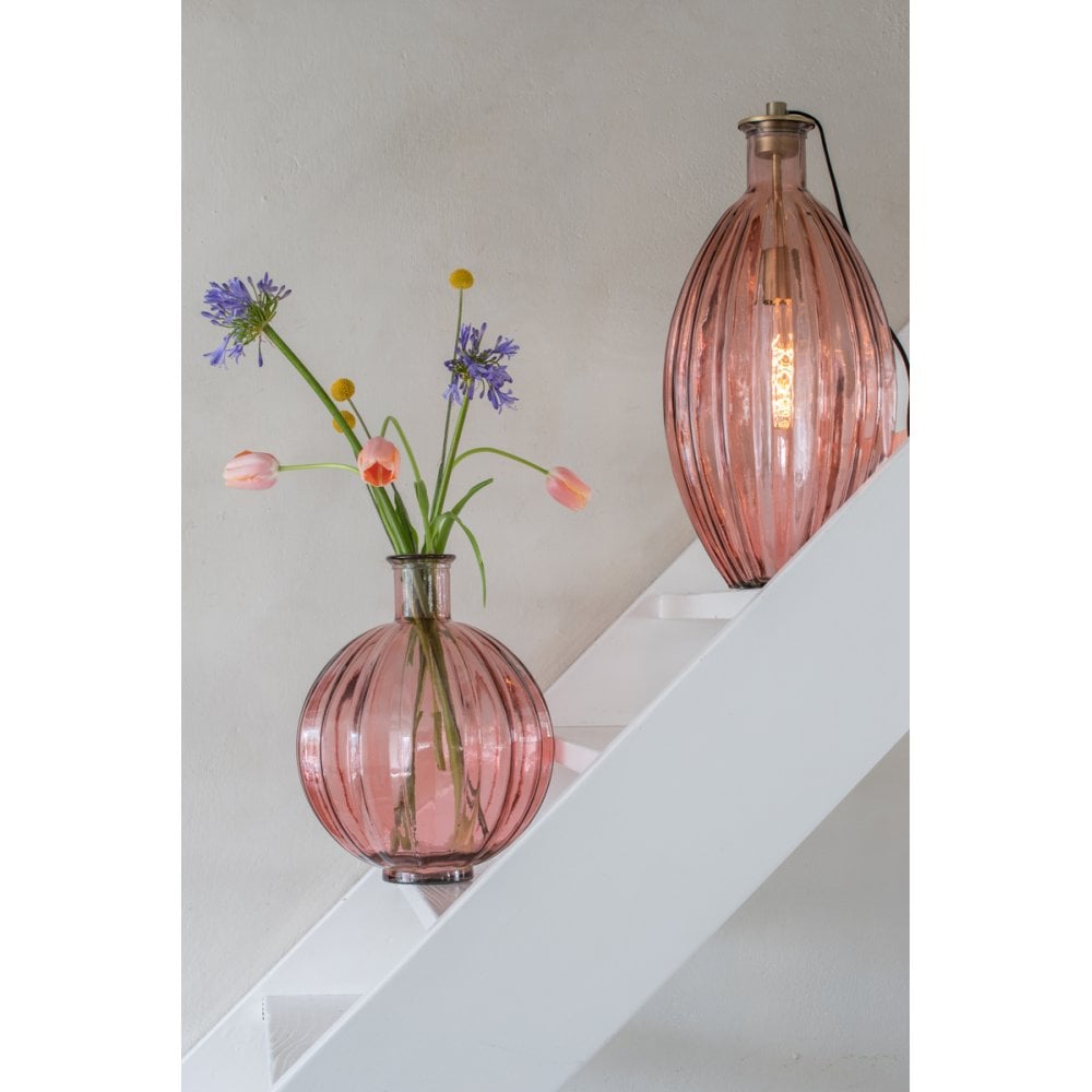 Vase 33x42cm Palloci Glass Pink