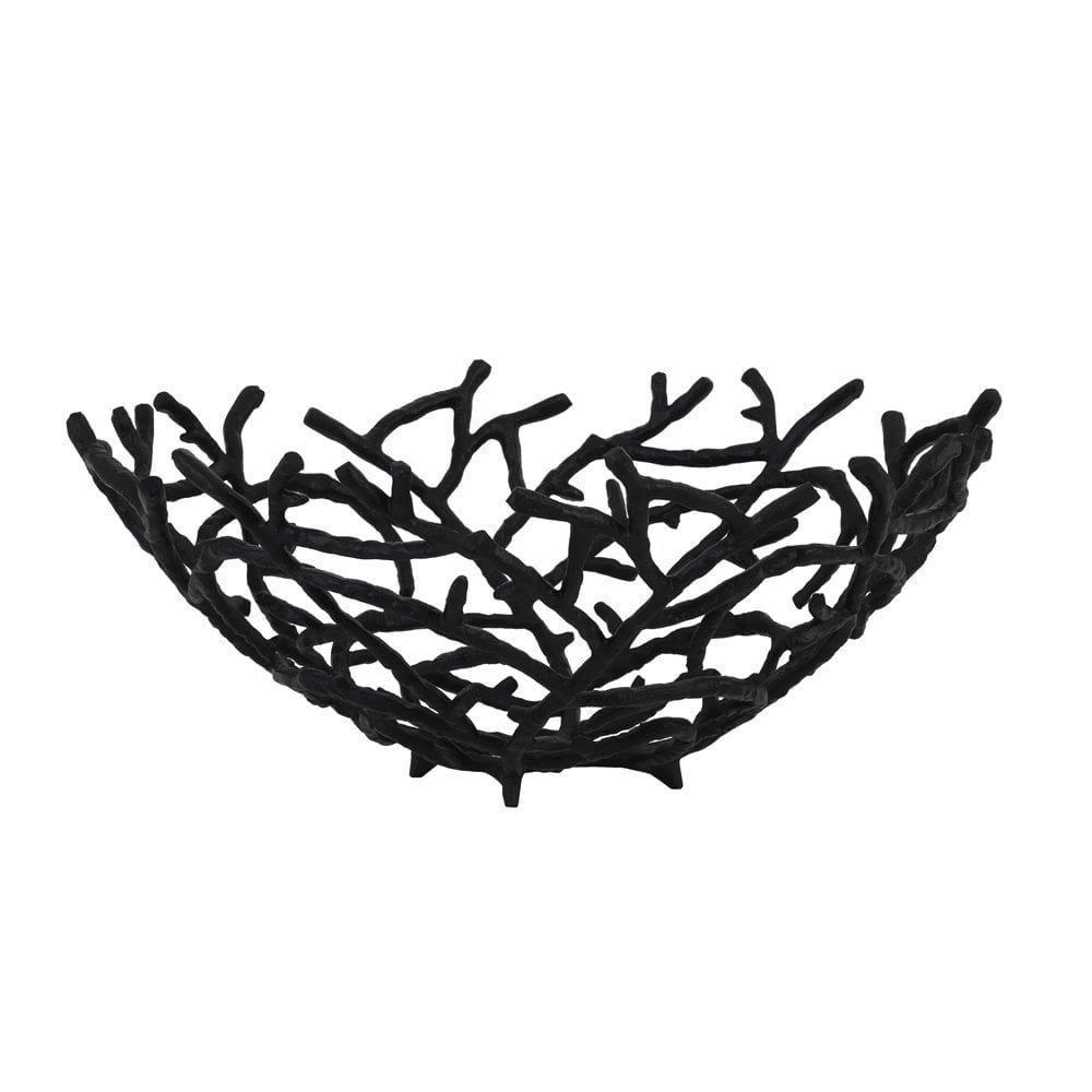 Fruit Bowl 45x18.5cm Rahmi Matted Black