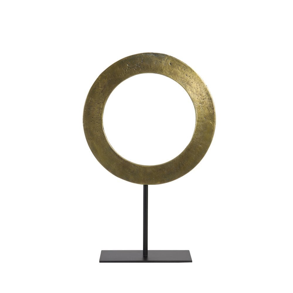 Ornament on Base 35x56cm Waiwo Raw A. Bronze-Matt Black