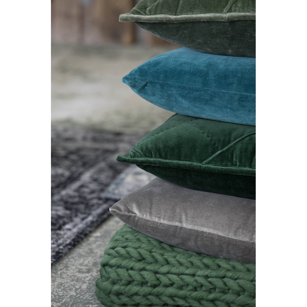 Plaid 127x152cm Knitted Olive Green