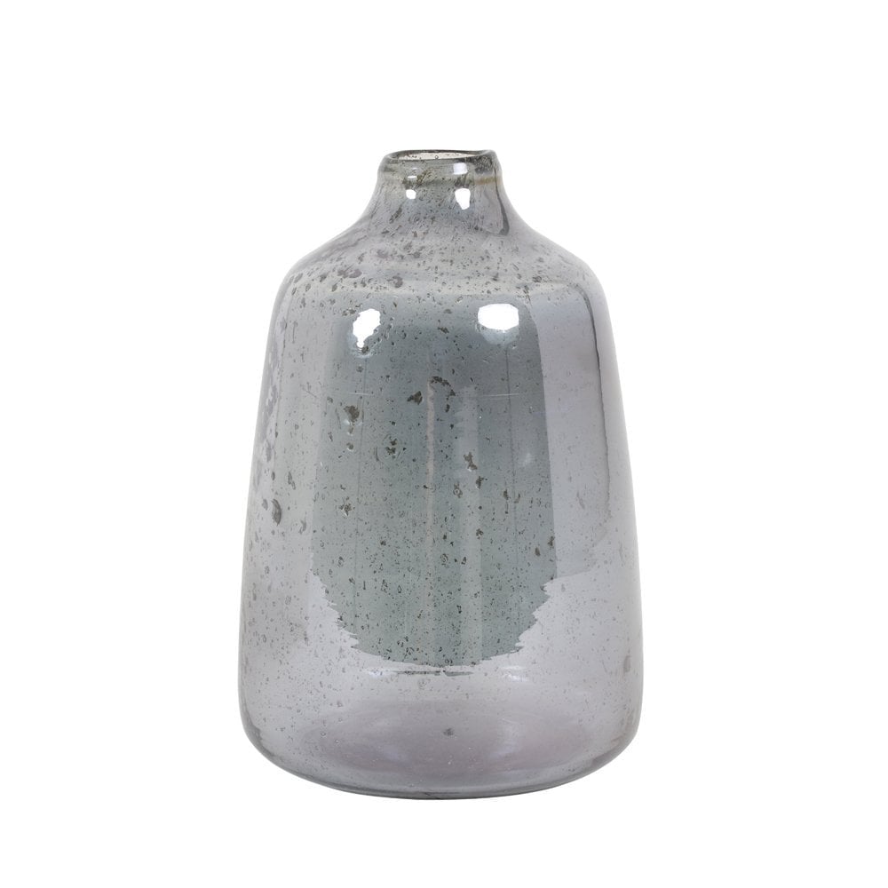 Vase 20x30cm Deoni Glass Stone Finish Blue