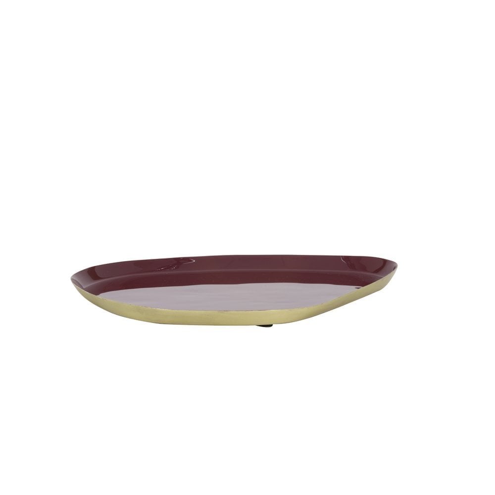 Dish 25x21cm Moulet Dark Purple-Antique Bronze