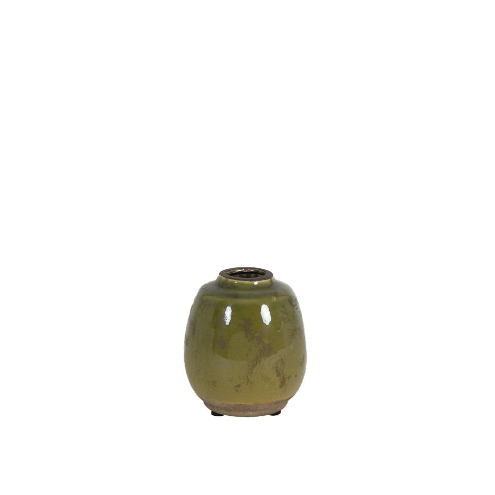 Vase Deco 13x14cm Sinabung Ceramics Green