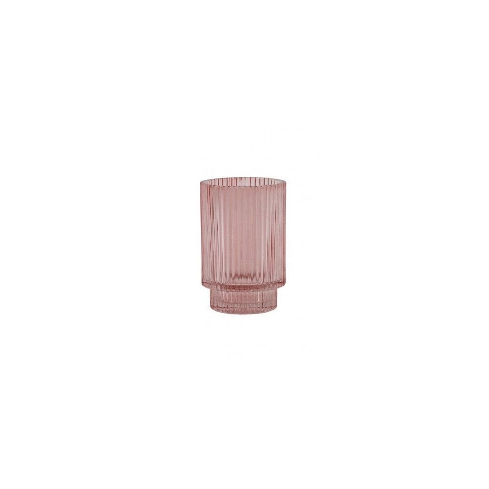 Tealight 8.5x13cm - Philon Glass Pink