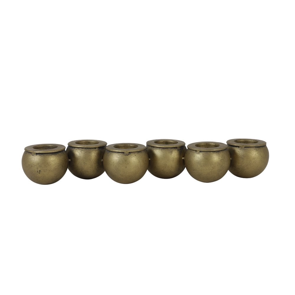 Tea Light Holder 12x43x6.5cm - Vesta Antique Bronze