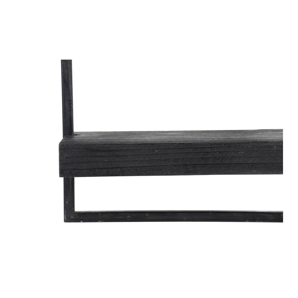 Wall Shelf 30x15x50cm Maddison Wood Black