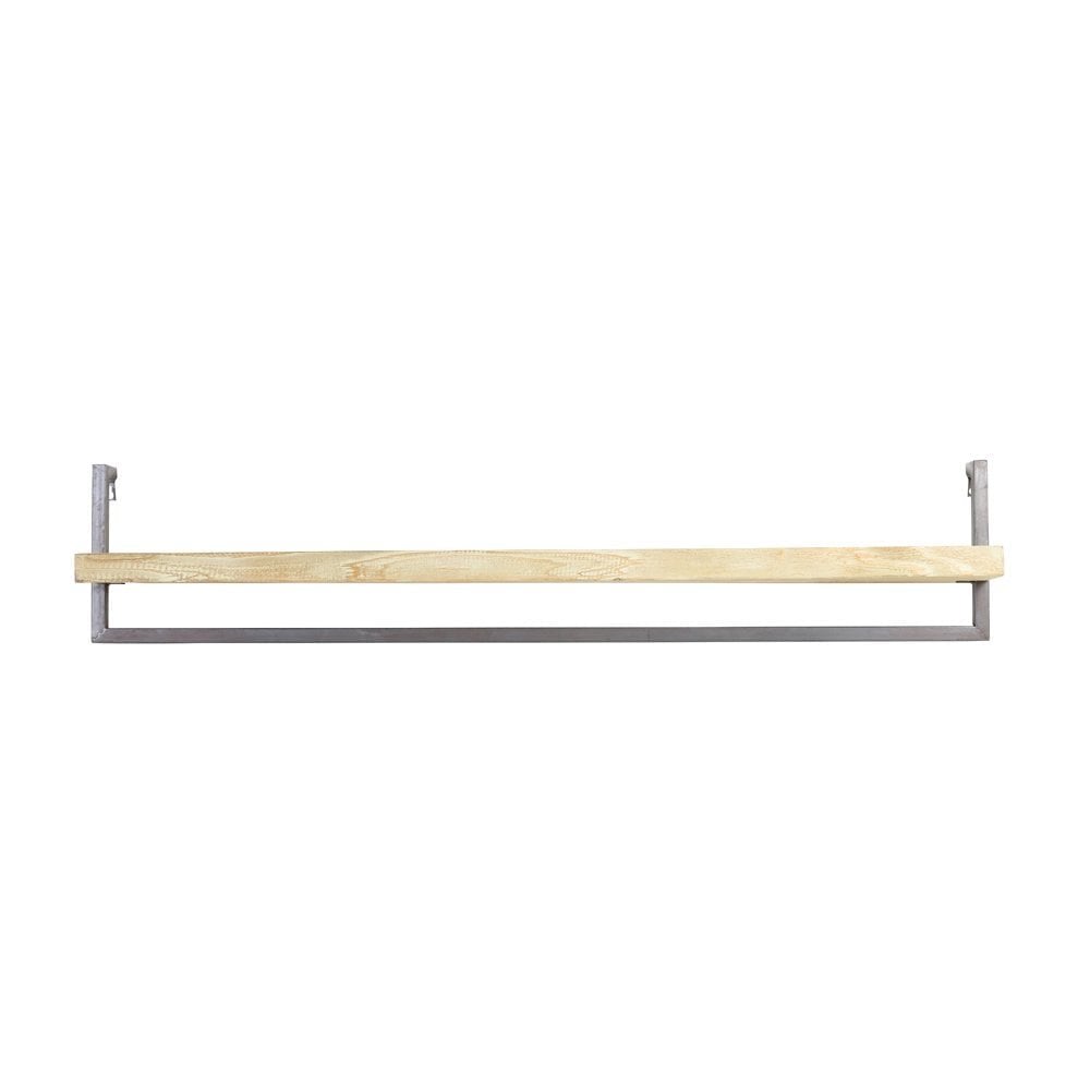 Wall Shelf 120x18x24cm Maddison Wood Natural