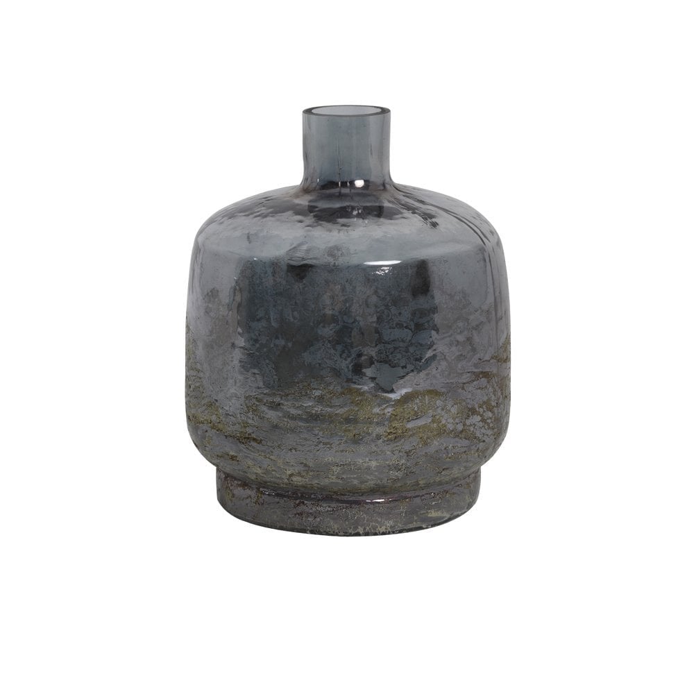 Vase 25x30cm Teques Glass Grey Luster