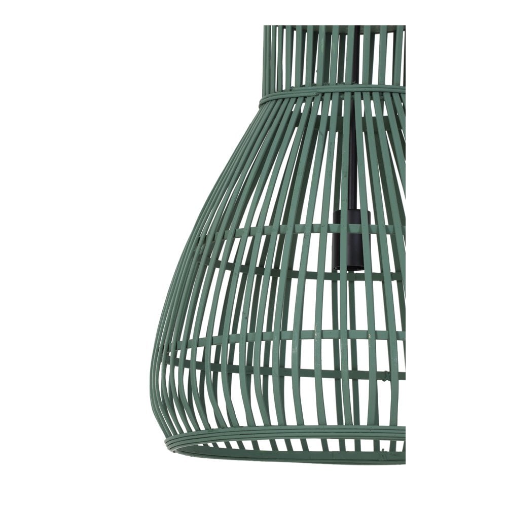 TIMAKA Hanging Lamp Rattan Green (46x51cm)