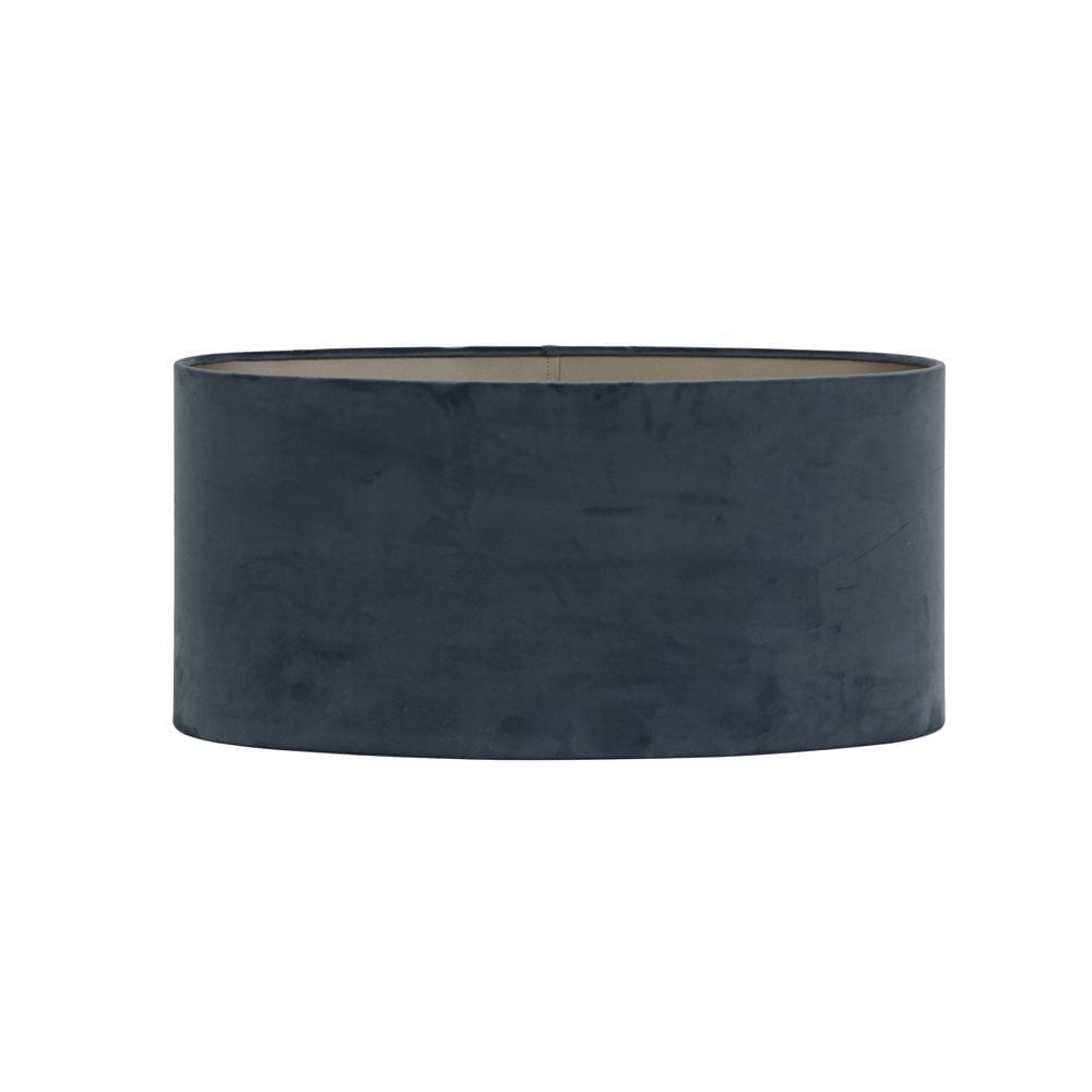 Shade Oval straight 45x45x22cm Velours Dusty Blue