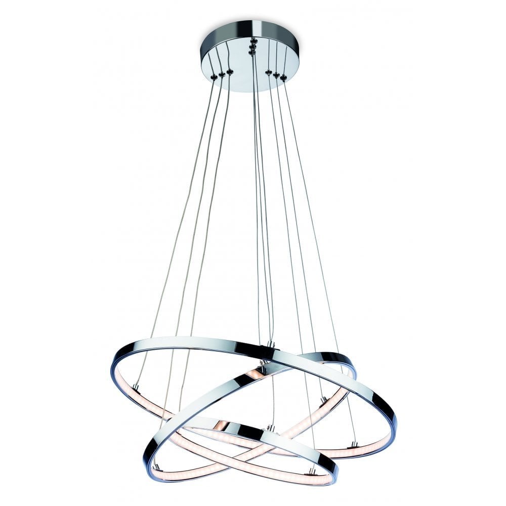 Twist LED Pendant, Chrome