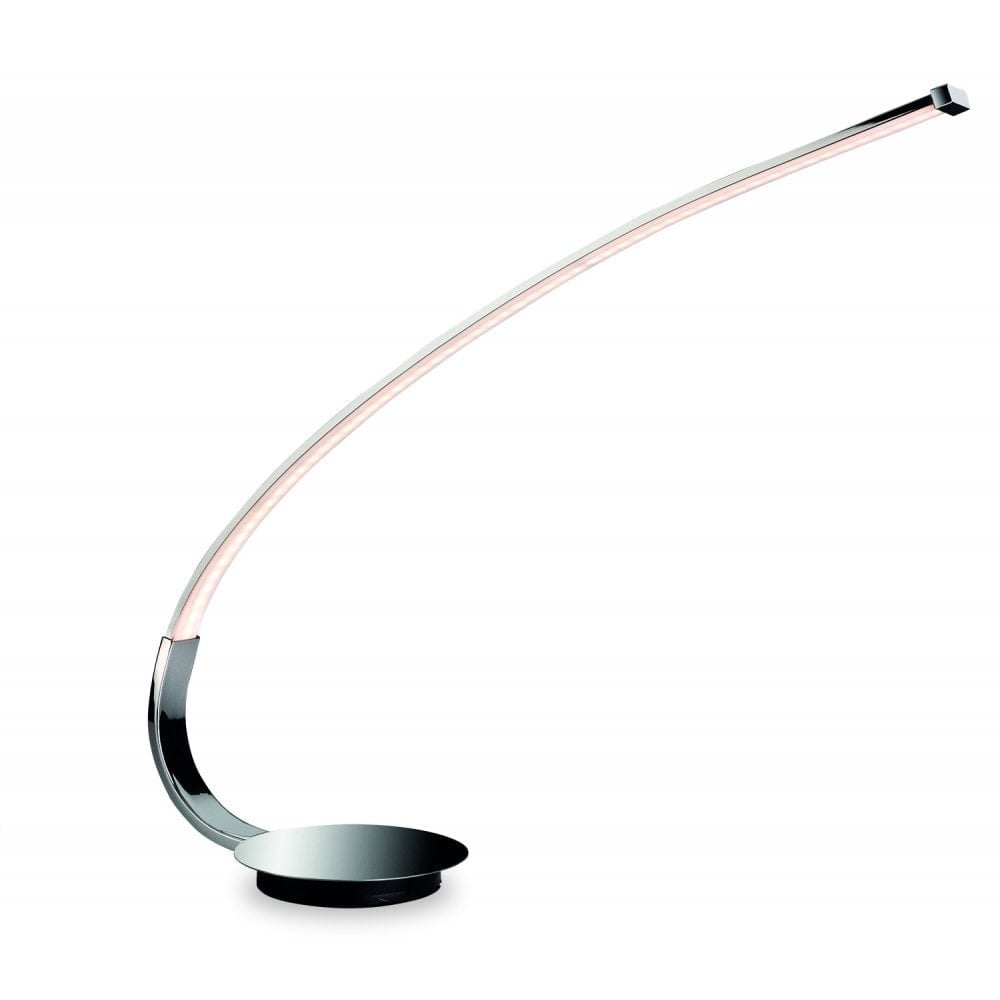 Elongate LED Table Lamp, Chrome