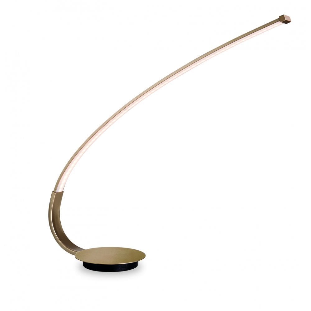 Elongate LED Table Lamp, Champagne Gold