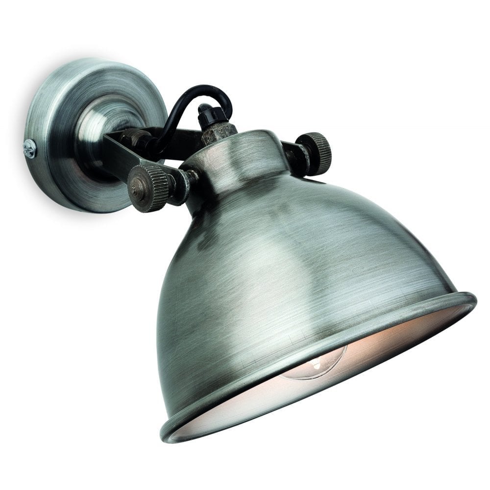 Charm Wall Light, Antique Silver