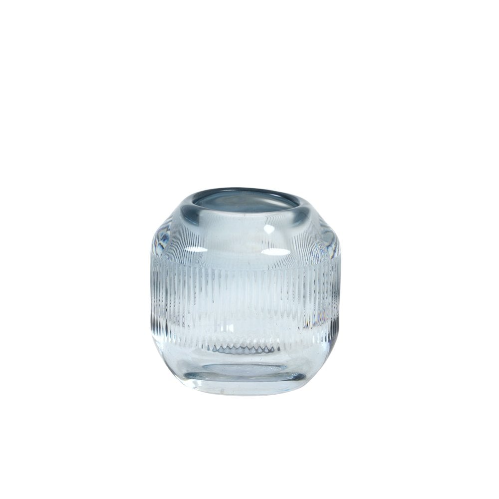 Tealight 9x9cm Pepper Glass Light Blue