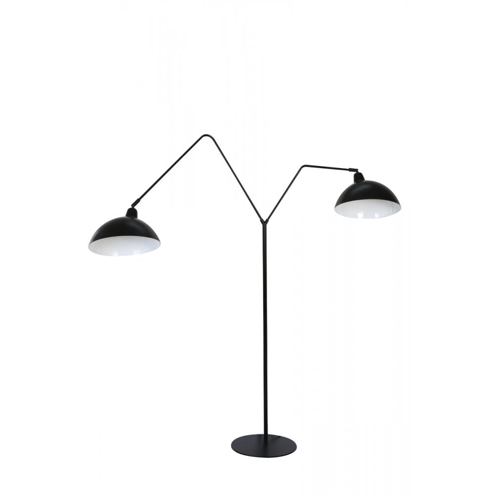 Floor Lamp 2L 31x140x180cm Orion Matted Black