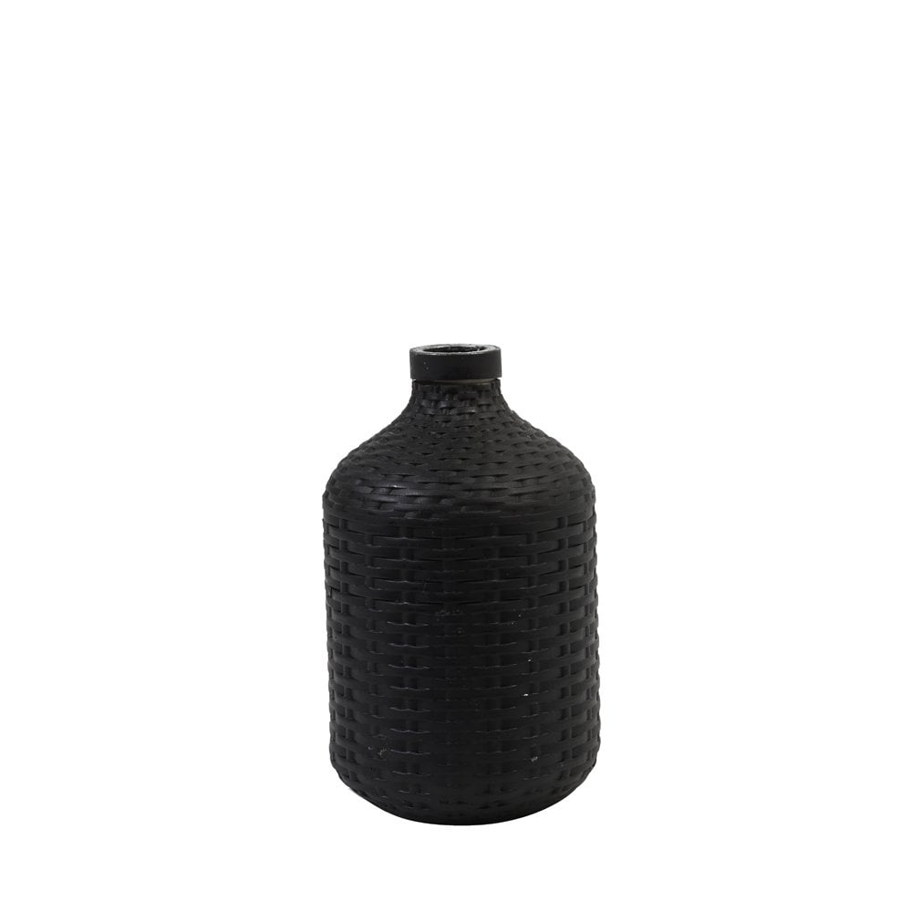 Vase Deco 15.5x26.5cm Wick Ceramics Matt Black