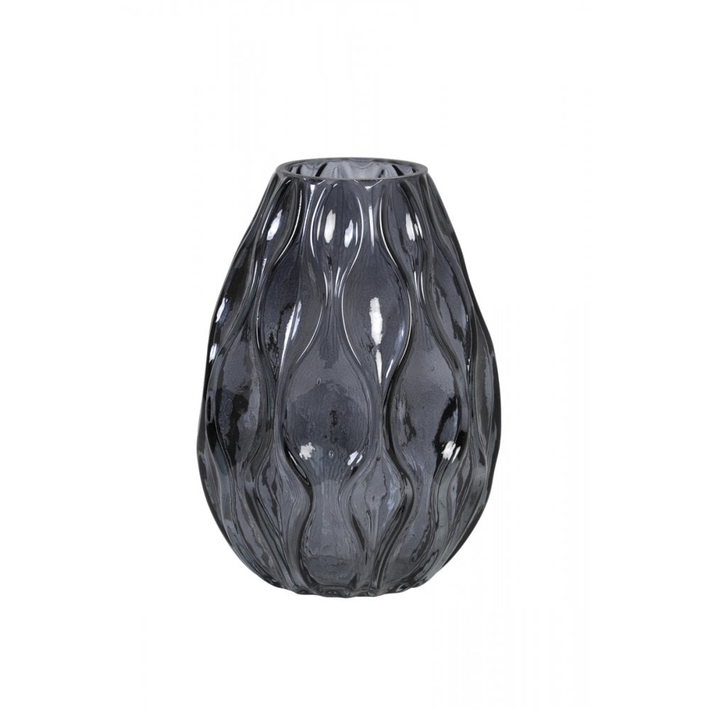 Vase 14.5x20.5cm Tollin Glass Grey