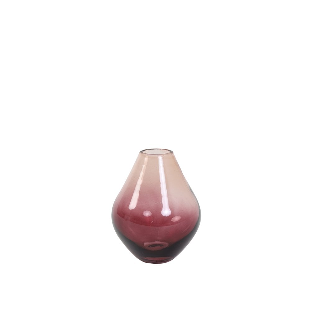 Vase 16x13cm Lewon Glass Pink