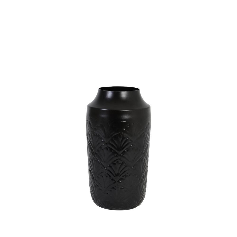 Vase 14x14x28cm Eriksen Matt Black