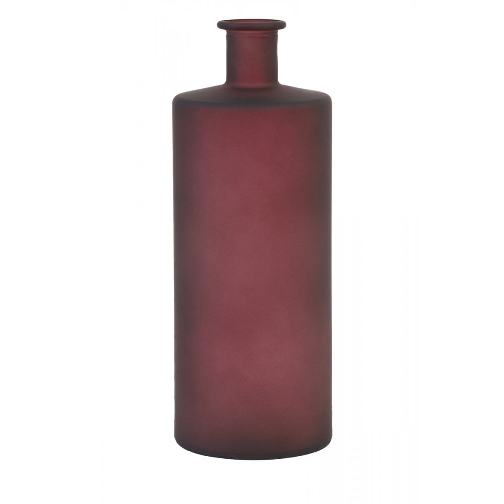 Vase 15x40cm Tatelu Glass Matt Dark Red