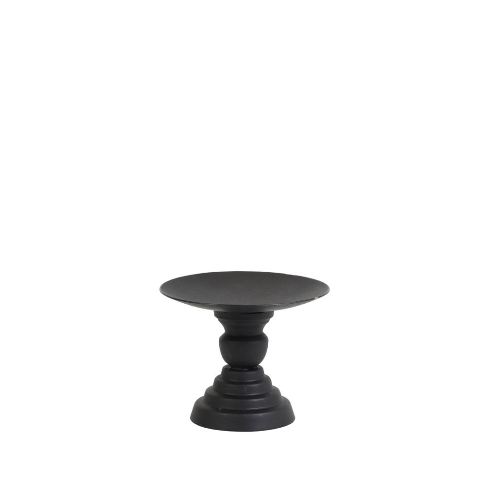 Candle Holder 10.5x8.5cm Pozzo Matt Black