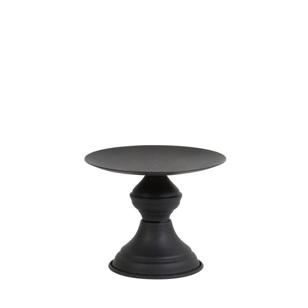 Candle Holder 13.5x12.5cm Pozzo Matt Black