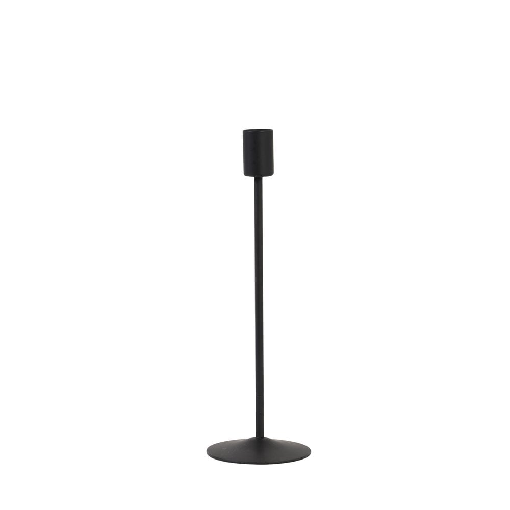 Candle Holder 25cm Borgo Matt Black