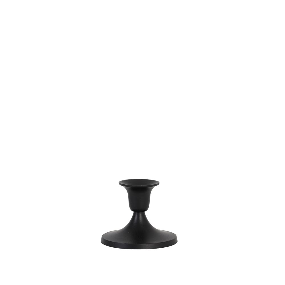 Candle Holder 9 5x8cm Trippier Matt Black