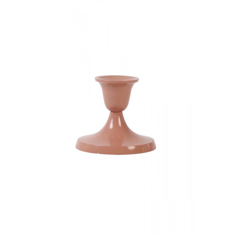 Candle Holder 9.5x8cm Trippier Old Pink