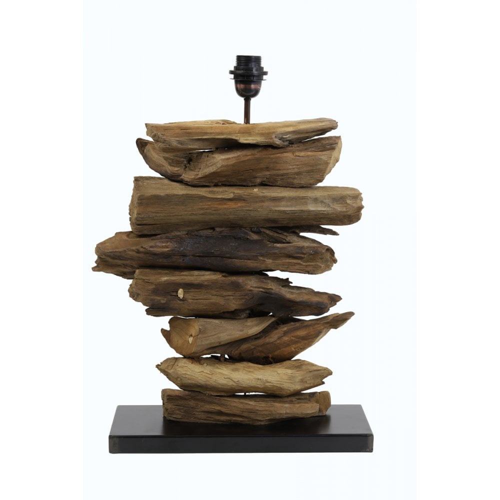 Table Lamp 28x22x50 Fury Wood Natural