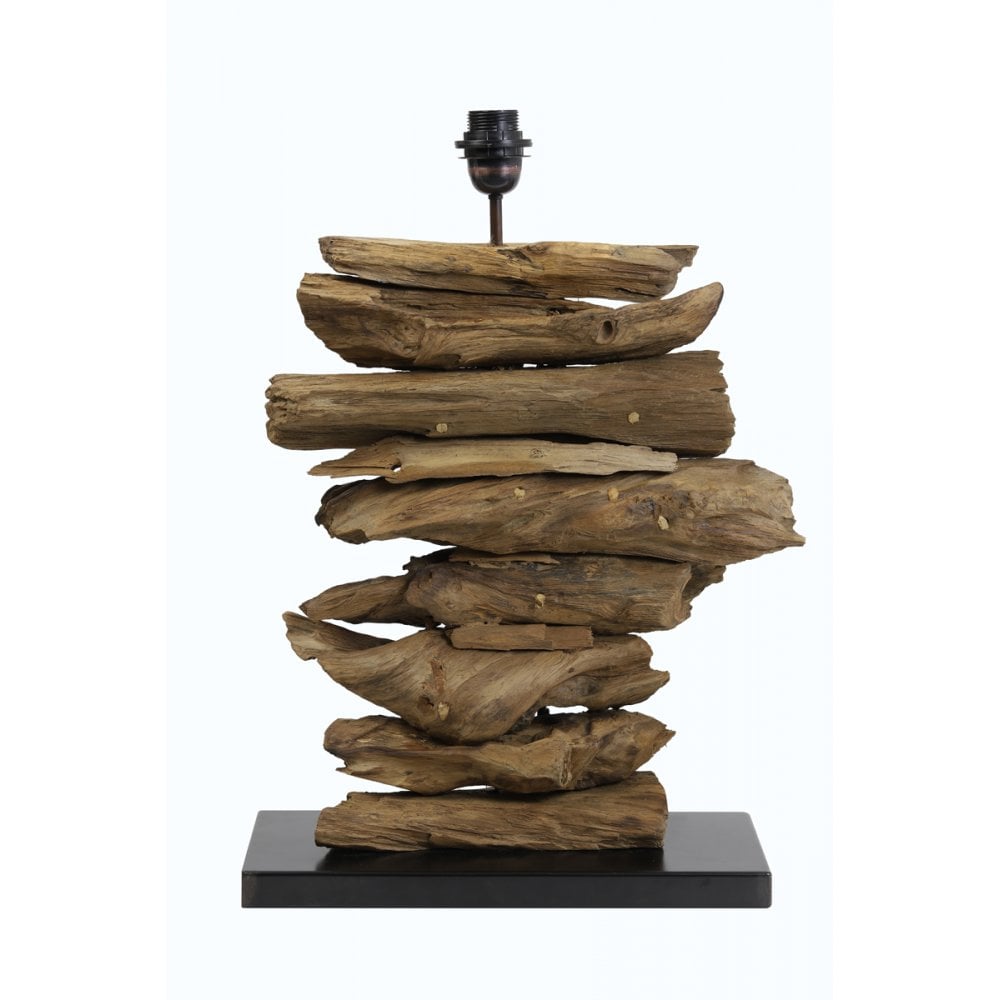 Table Lamp 28x22x50 Fury Wood Natural