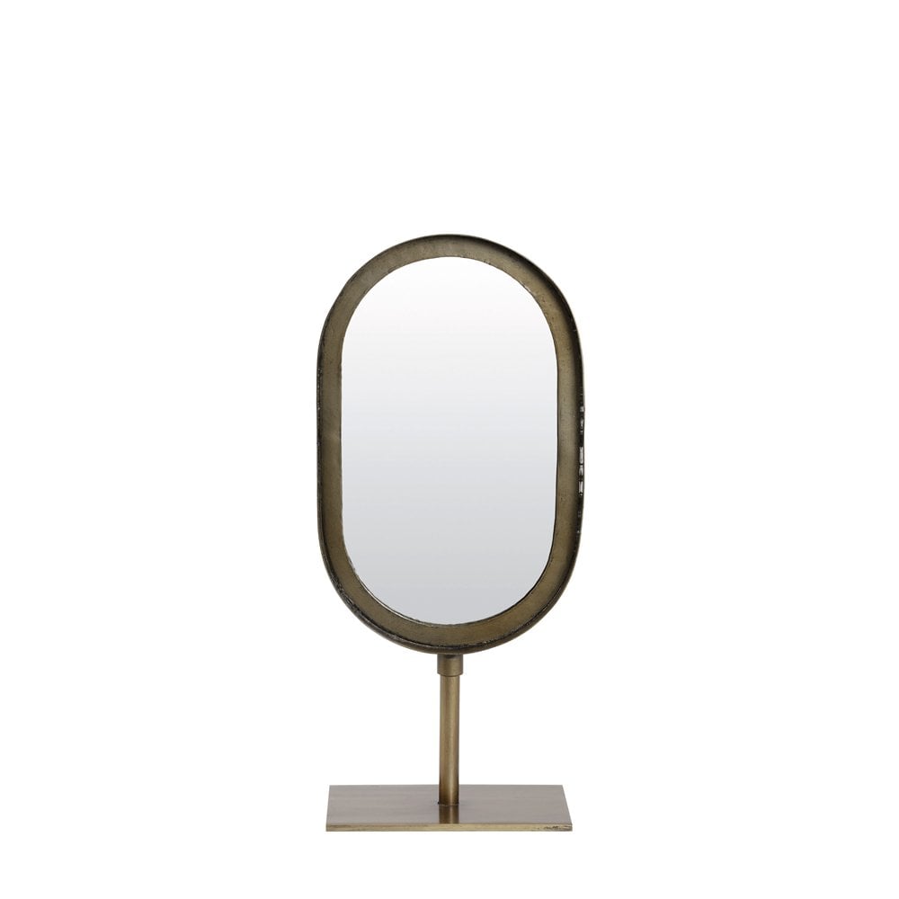 Mirror Ovaal 16x10x35cm Lure Antique Bronze