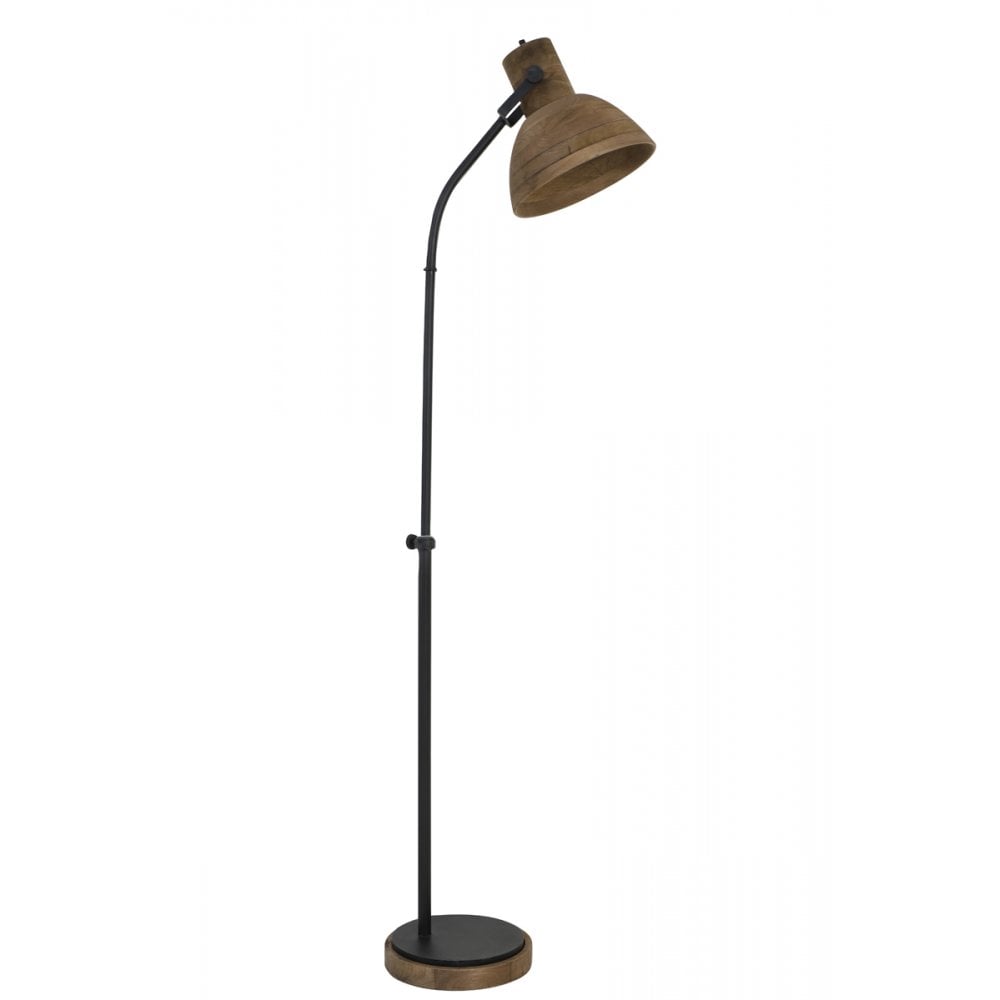 Floor Lamp 29x47x129cm Imbert Dark BrownxMatt Black