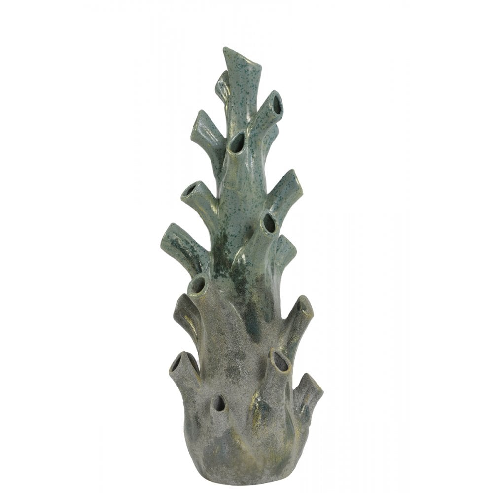 Vase Deco 20.5x55cm Korali Ceramics Green