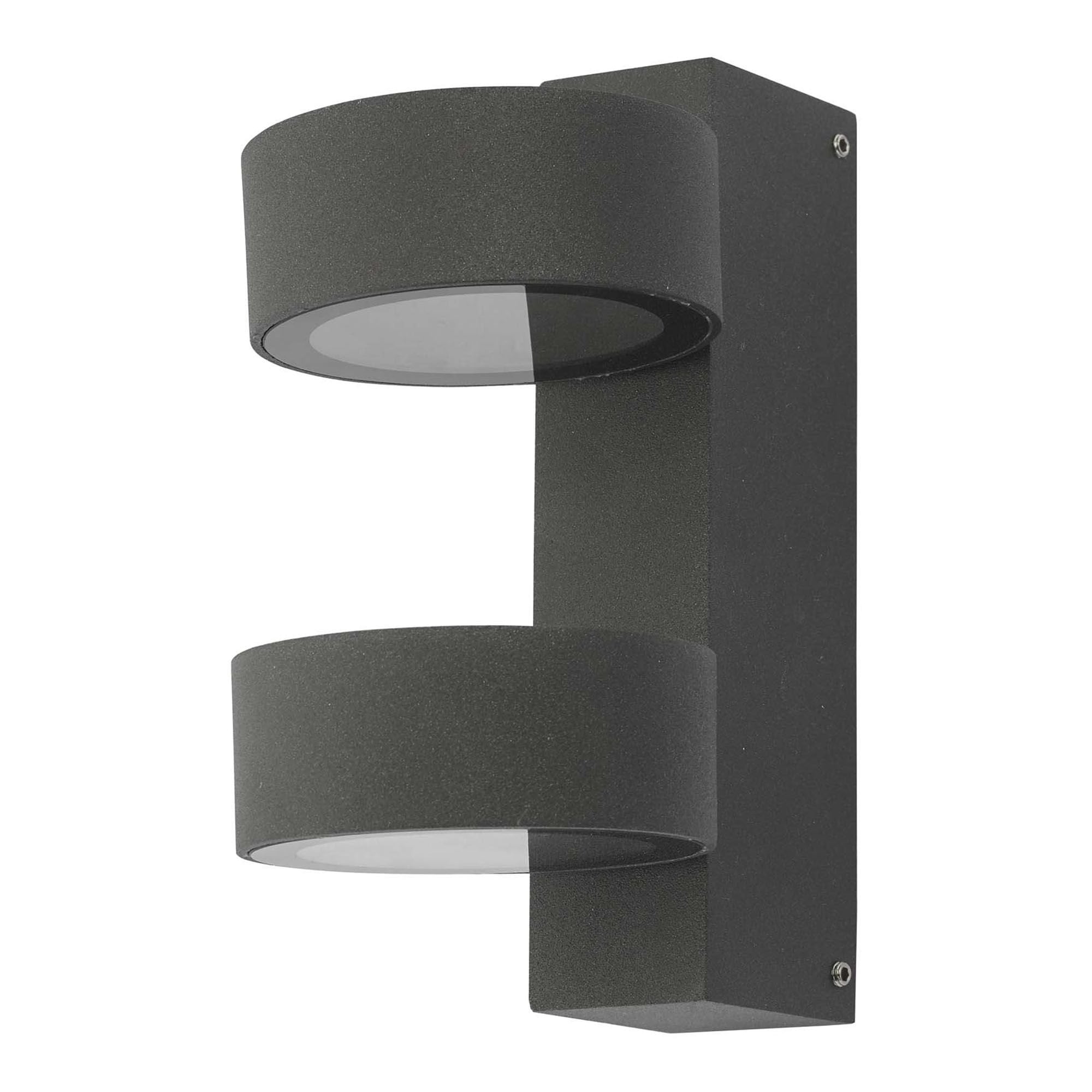 Bohdan Wall Light 2 Circle Anthracite IP65 LED