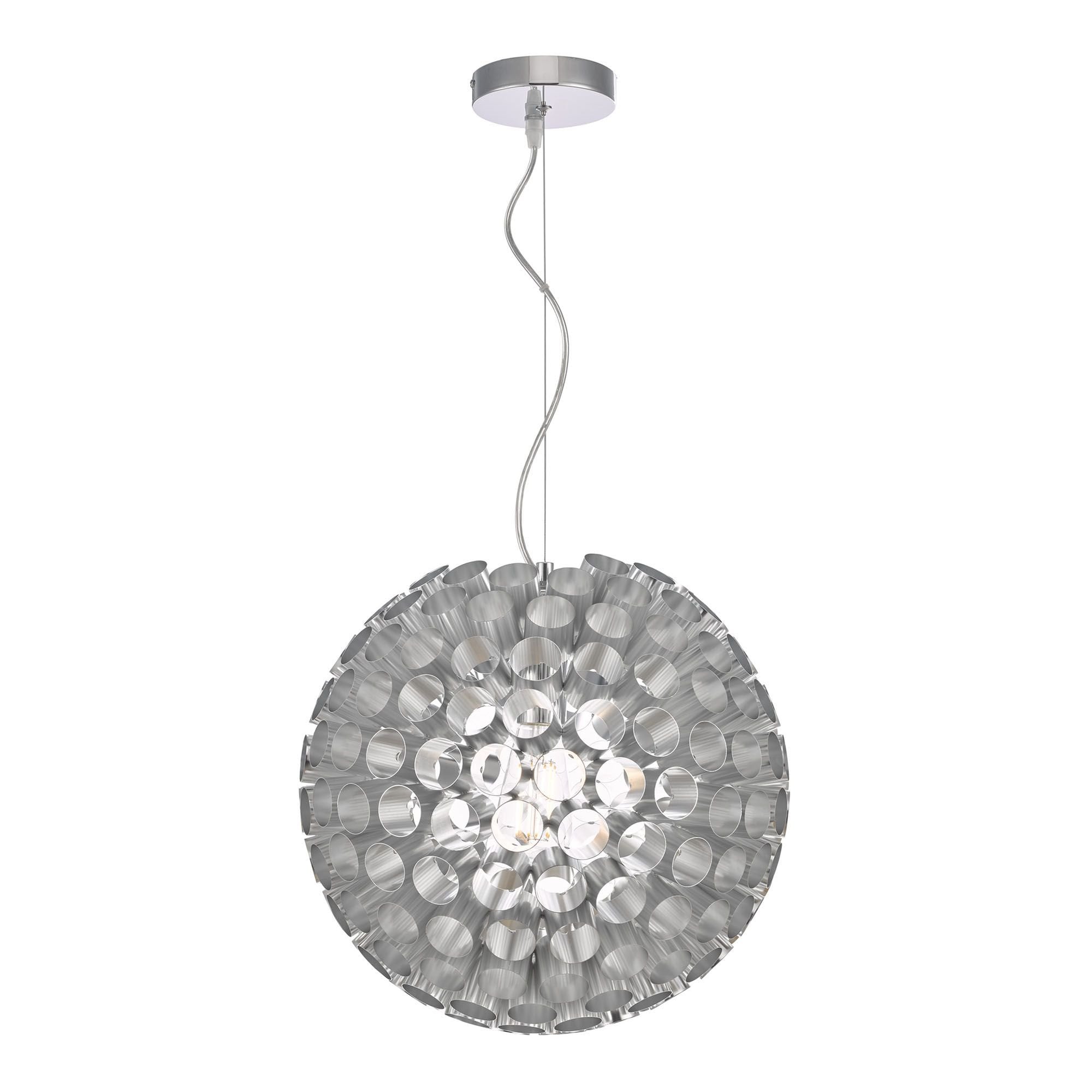 Serafina 1 Light Pendant Brushed Chrome Small