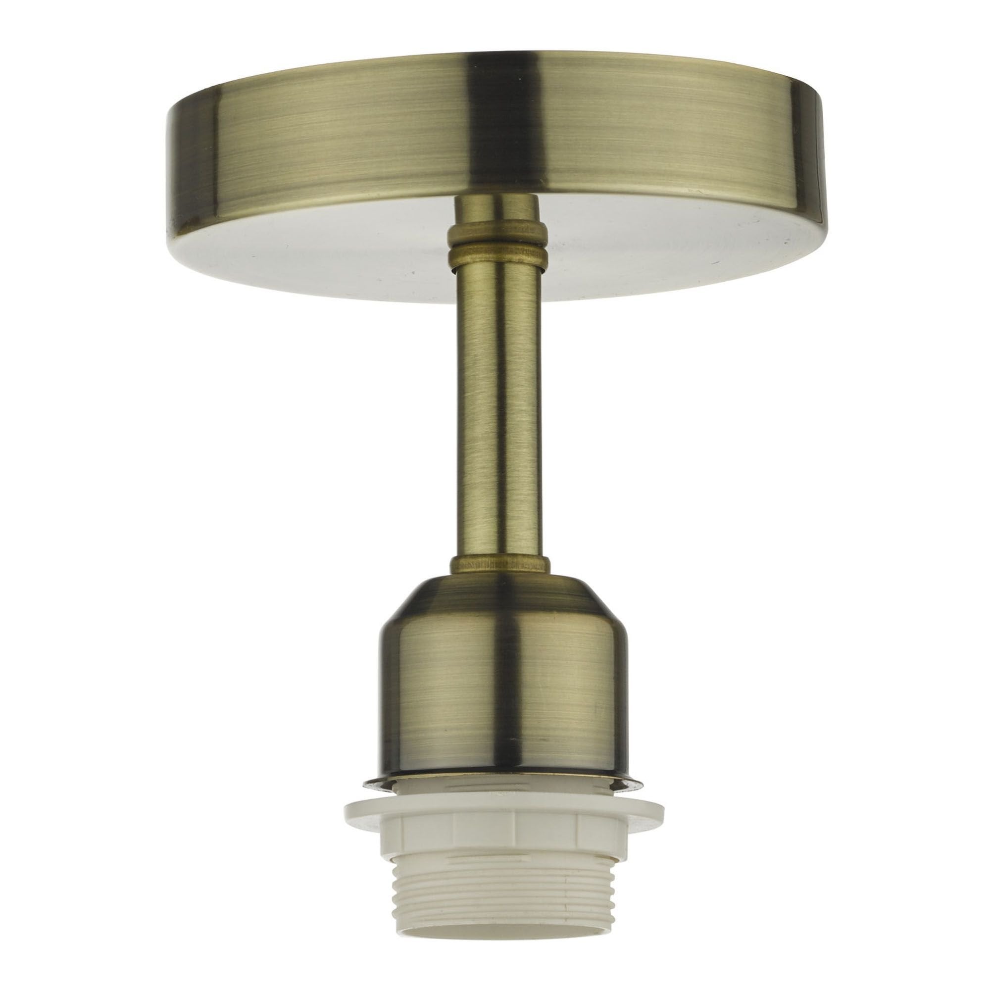 Accessory 1 Light Semi Flush Suspension Antique brass