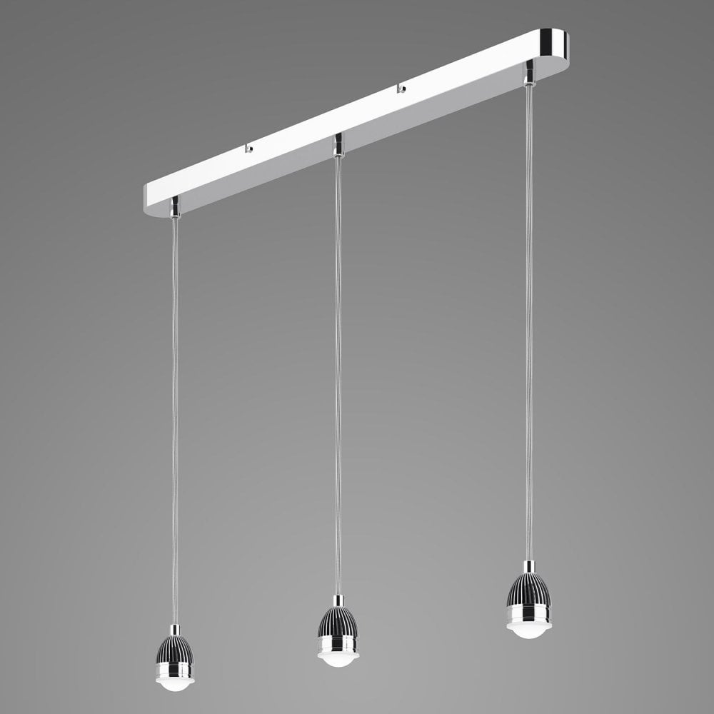 3lt Bar Modular Suspension Polished Chrome LED