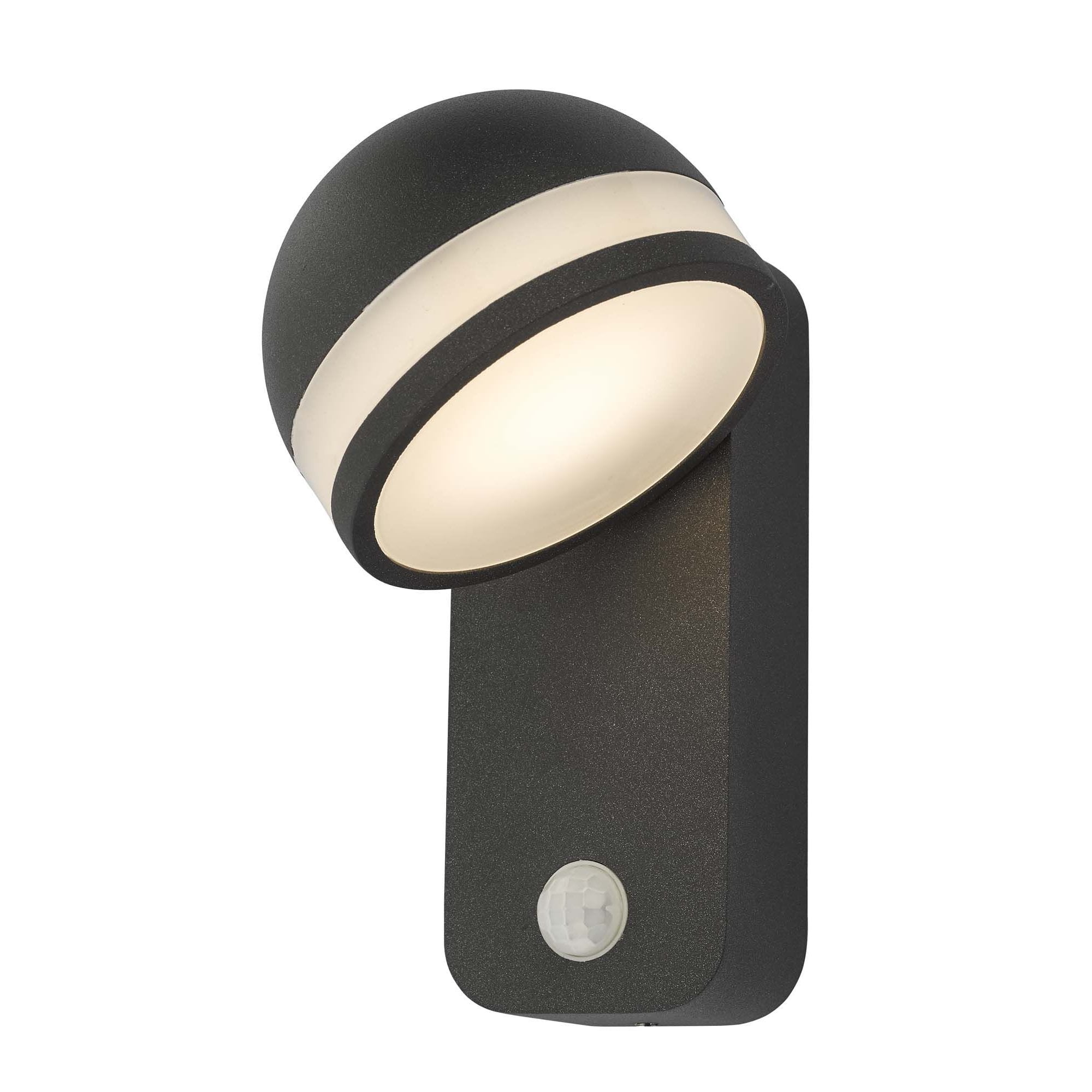 Tien 1 Light W/ Light Adjustable Anthracite Sensor IP65 LED