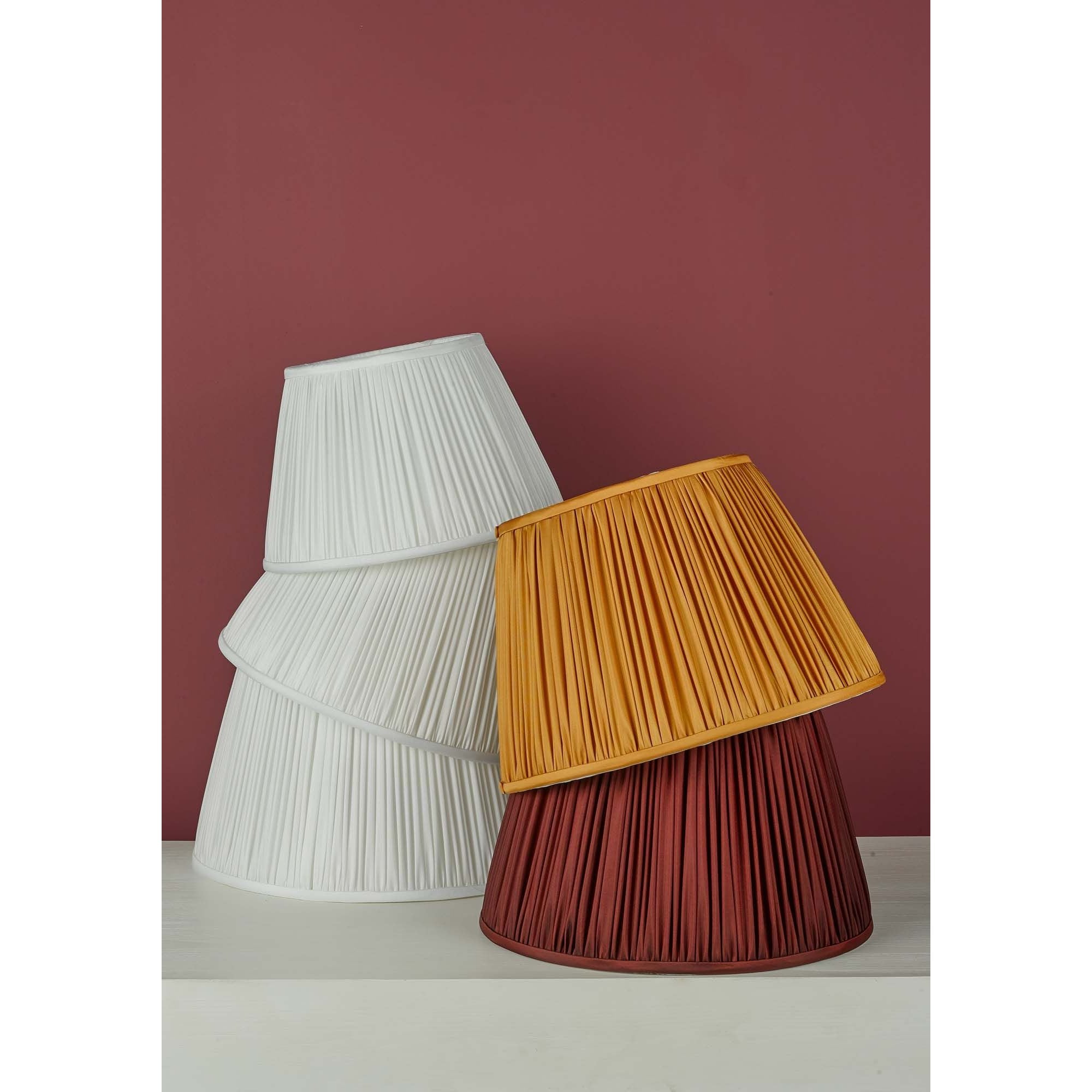 Ulyana Pleated Shade 35cm Ivory