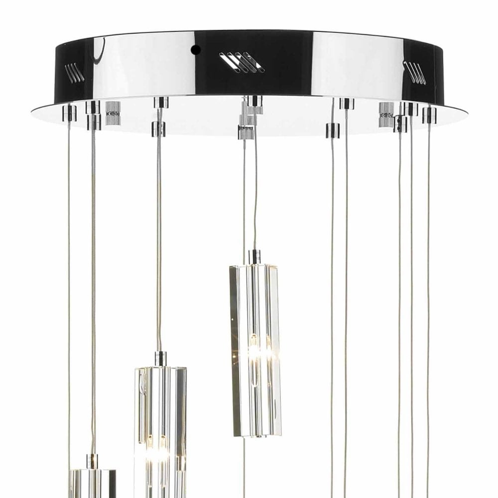 GALILEO 12LT CLUSTER LED PENDANT POLISHED CHROME