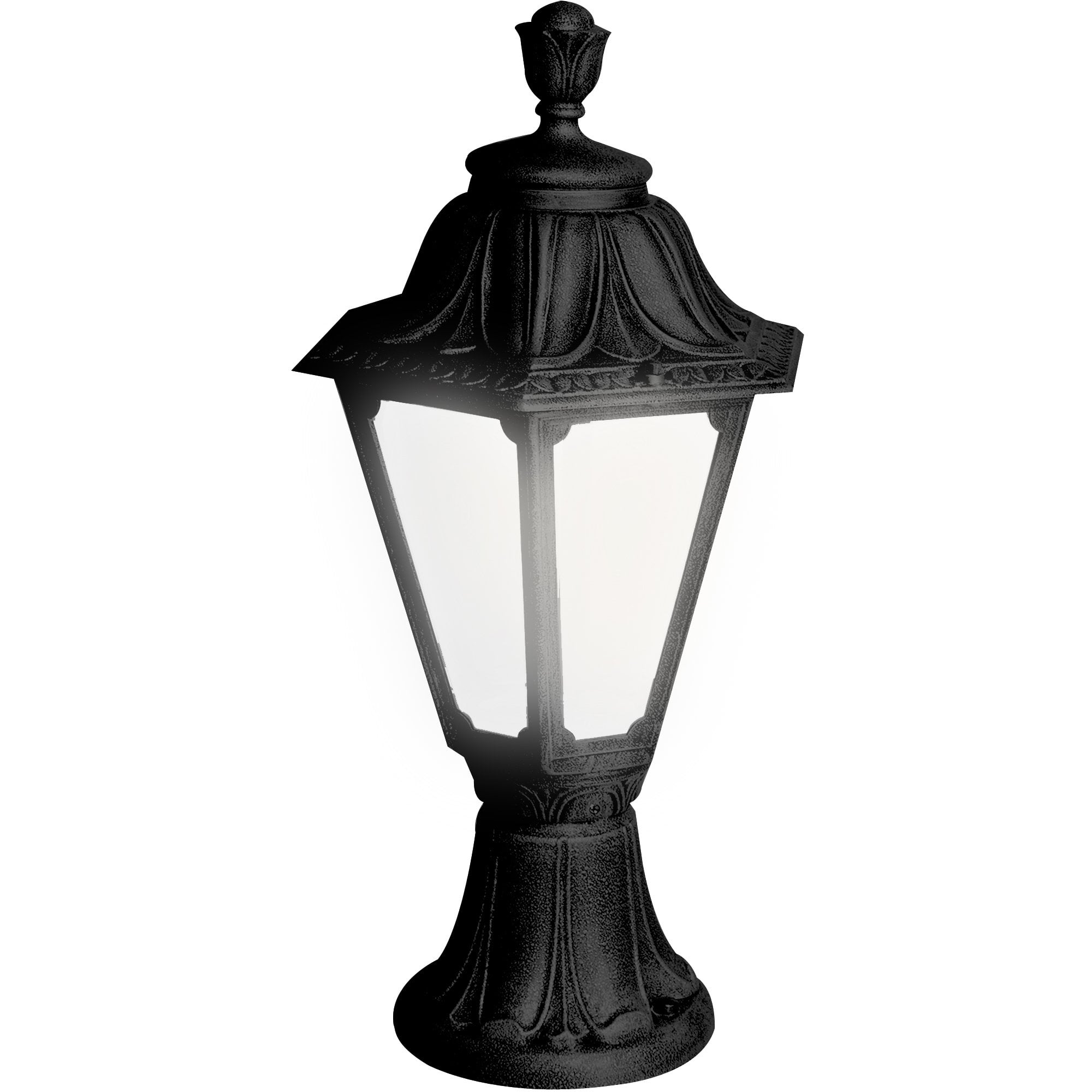 Rut Minilot E27 Pedestal Lantern Bk