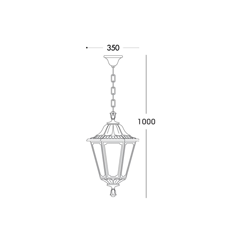 Noemi Sichem E27 Chain Lantern Bk