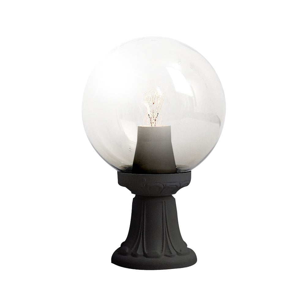 Mikrolot 250mm Clear Globe Pedestal Light, E27