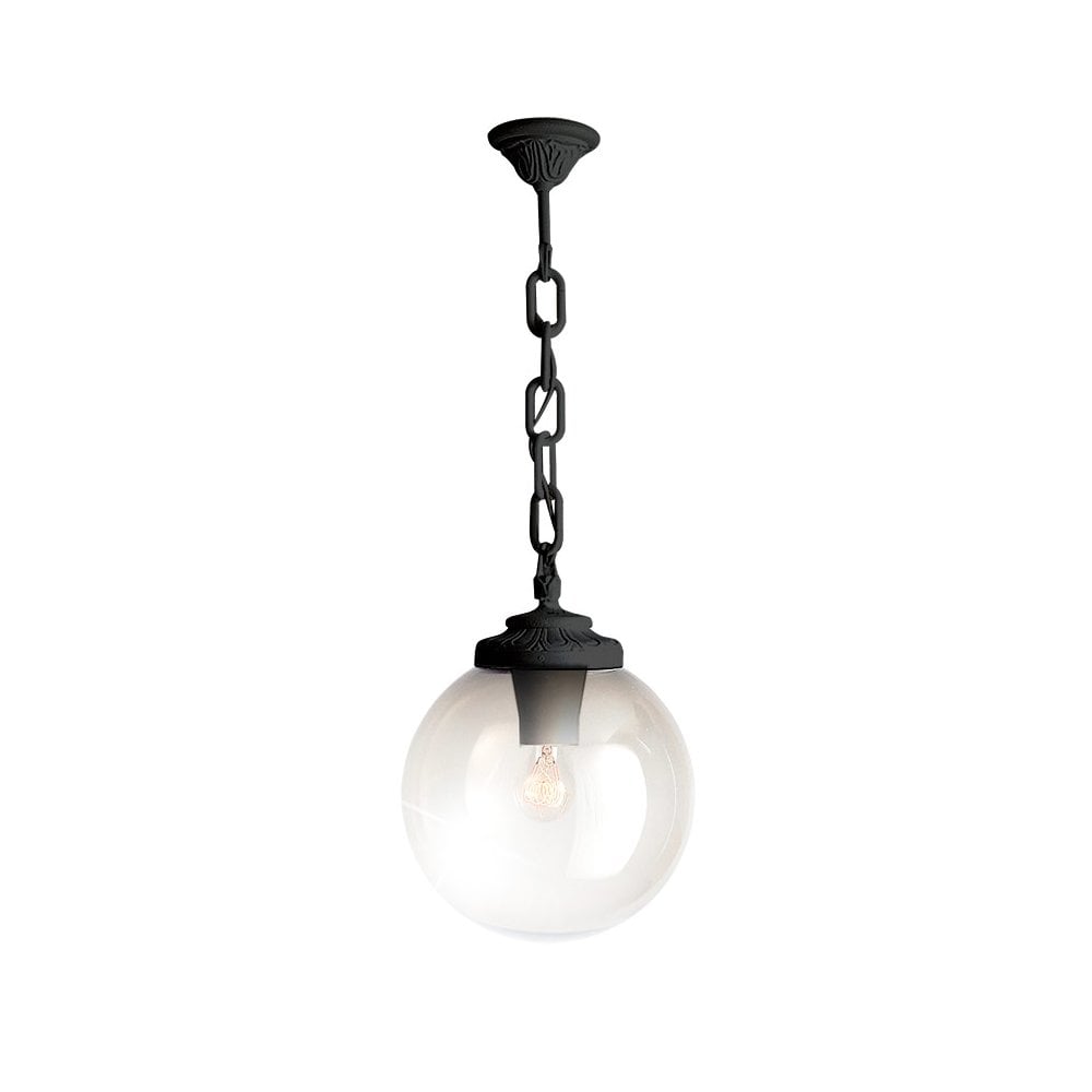 Globe 300 Sichem E27 Opal Chain Bk