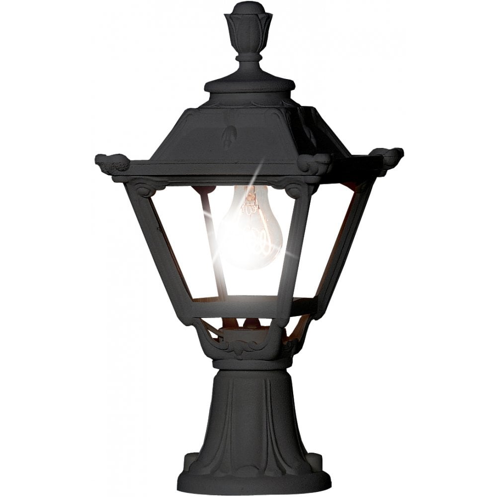 Golia Minilot E27 Pedestal Lantern Bk