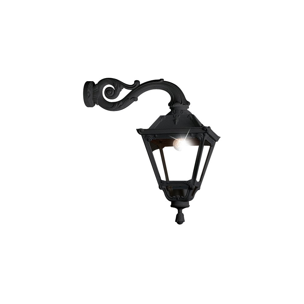 Tobia Adam E27 Wall Lantern Bk