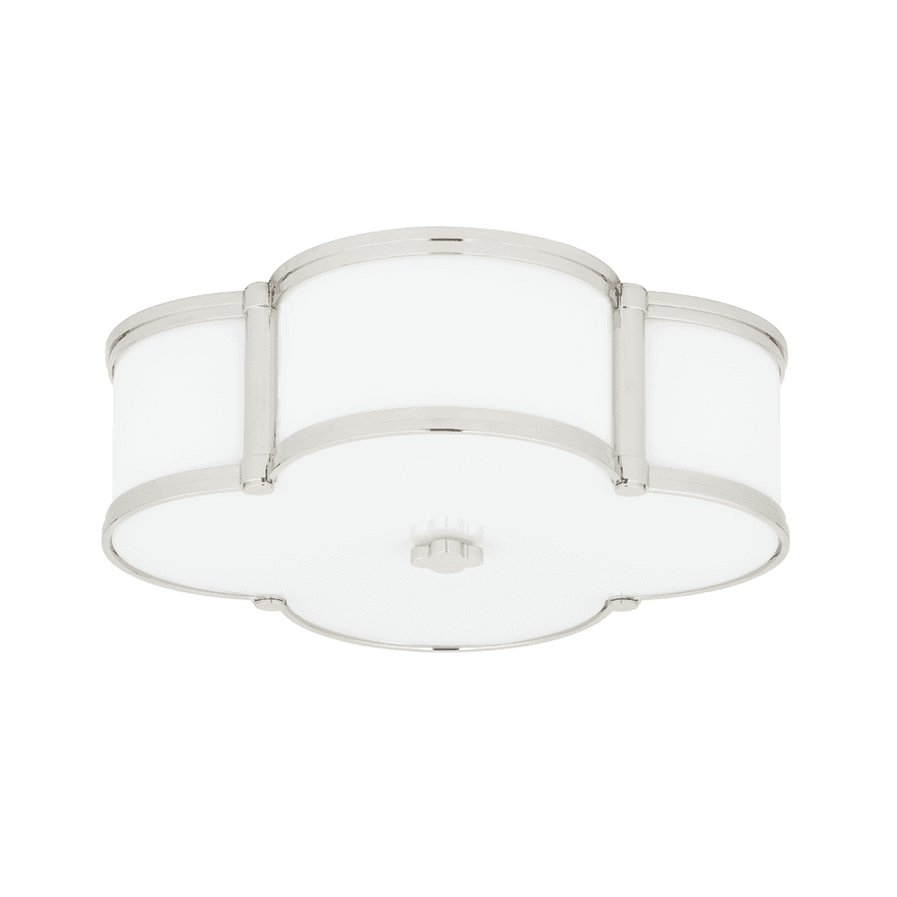 Chandler Polished Nickel Flush Mount